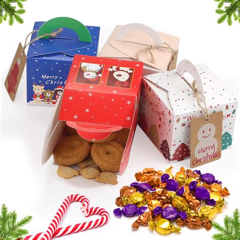 Amazon.com : Christmas Cookies Gift Boxes 16 Pack Christmas Treat Boxes ...