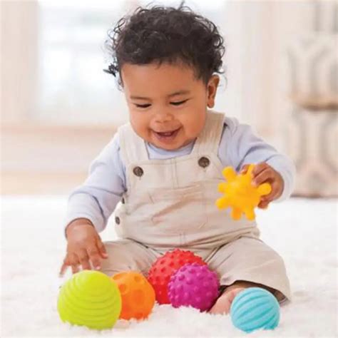 Infant toys 4Pcs/6Pcs/Set Baby Ball Toys Sounding Colorful Child touch ...