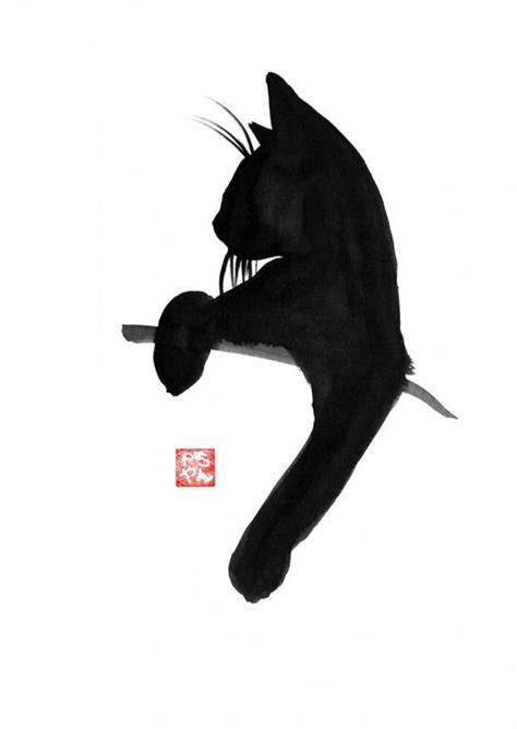 cats in SUMI-E - Art People Gallery | Black cat tattoos, Cat tattoo ...