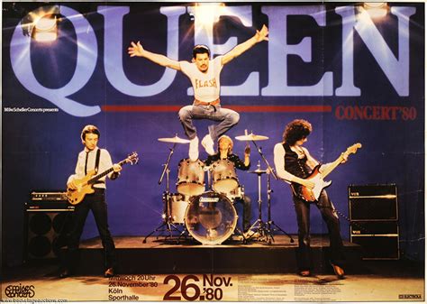 Tour posters from Queen tours in the 1980s [QueenConcerts]