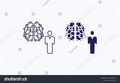 Ai Brain Vector Illustration Icon Stock Vector (Royalty Free ...