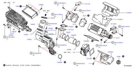 Infiniti QX60 Hybrid Base Gasket Supercharger. ENGINE, TURBO - 14115 ...