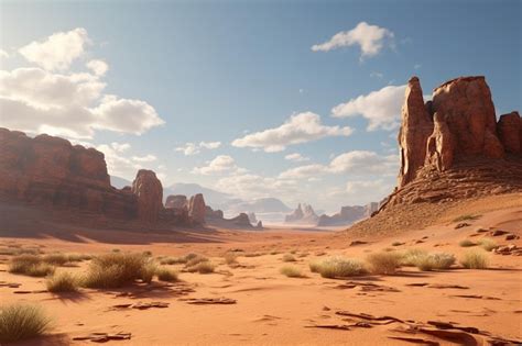 Premium AI Image | Photos of desert landscapes