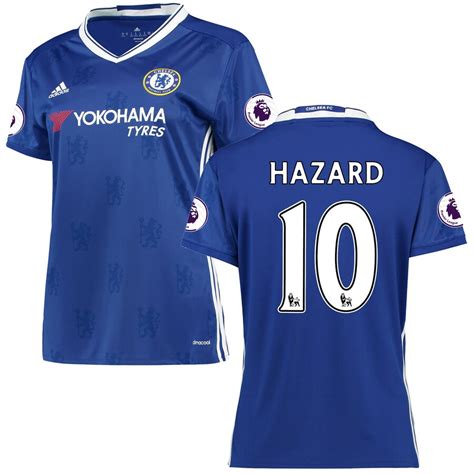 adidas Eden Hazard Chelsea Women's Blue 2016/2017 Home Replica Player ...