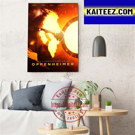 Oppenheimer by Christopher Nolan Official Poster Canvas - Kaiteez