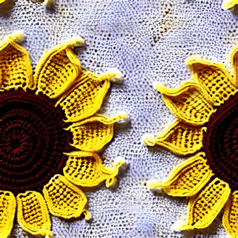 Sunflower Blanket Crochet · Creative Fabrica