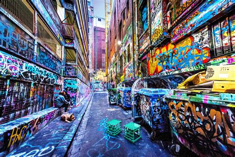 Street Art Print, Graffiti Wall Art, Melbourne Photography, Hosier Lane ...