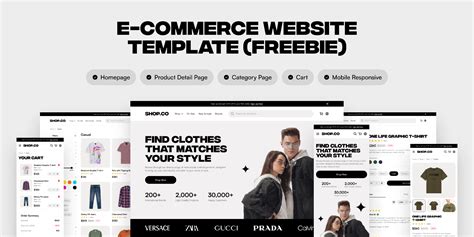 E-commerce Website Template (Freebie) | Figma