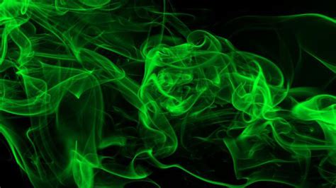 Green Smoke In Black Background HD Green Aesthetic Wallpapers | HD ...