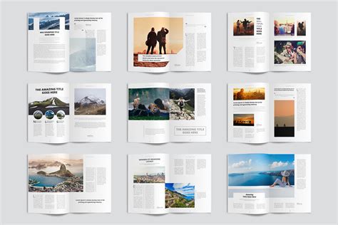 Clean & Modern Minimalist Magazine Layout