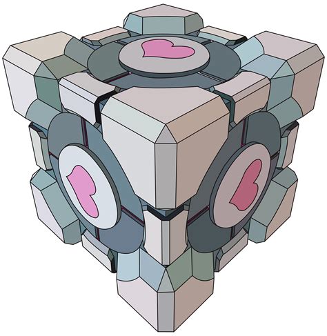 Companion Cube Vector by CoffeeDaze on DeviantArt