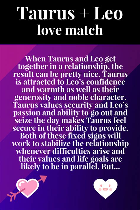 Taurus Compatibility With Each Zodiac Sign | Taurus compatibility, Leo ...