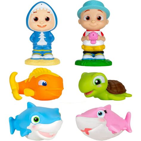 CoComelon Bath Squirter Toys 6 Pk - Walmart.com - Walmart.com