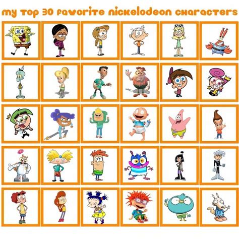 My Top 30 Favorite Nickelodeon Characters | Nicktoons, Cartoon, Nickelodeon