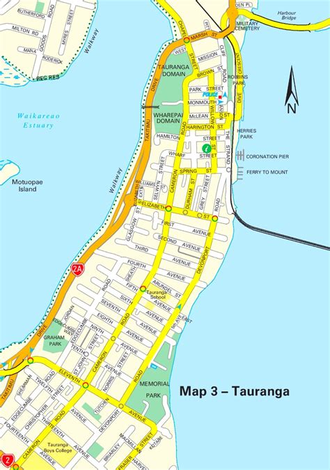 Central Tauranga Map - Ontheworldmap.com