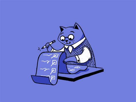 Business Cat by Bronwyn Gruet for Help Scout on Dribbble