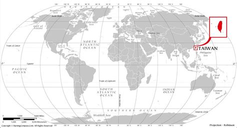 Taiwan Location In World Map