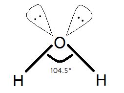 HOH bond angle in H2O is 1045circ and not 109circ 28 class 11 chemistry ...