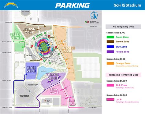 Sofi Stadium Parking Map - Middle East Map