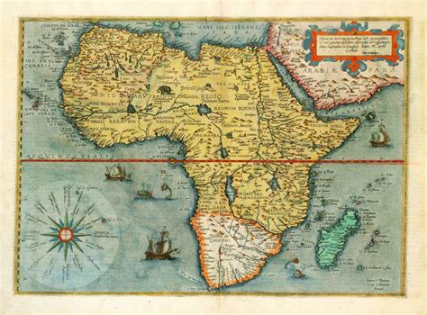 Old, antique map of Africa, by G. de Jode. | Sanderus Antique Maps ...