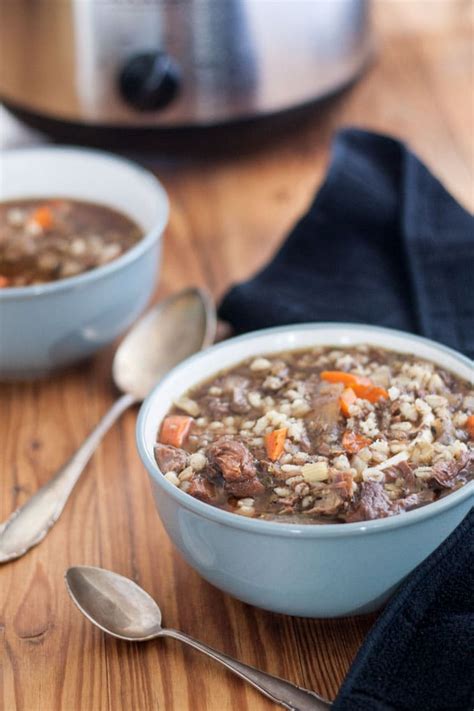 Venison Soup - Barley and Vegetables - Binky's Culinary Carnival