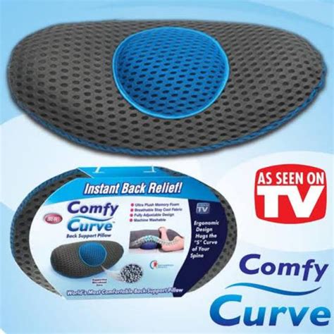 Comfy Curve Instant Back Relief Back Support Pillow - Ex And Next