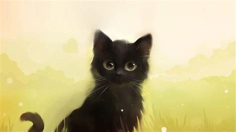 Cute Black Cat Cartoon Wallpapers - Top Free Cute Black Cat Cartoon ...