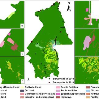 Composite map of landscape classification for CMBR in 2012. (A) Full ...