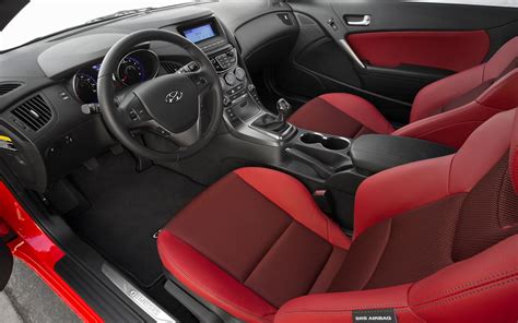 2013 Hyundai Genesis R Spec Coupe Red and Black Interior