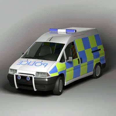 uk van police 3d max