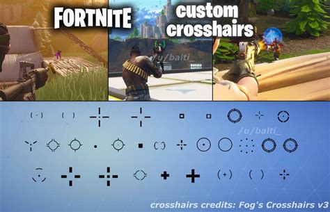 Epic, can we get custom crosshairs at some time? : FortniteBattleRoyale