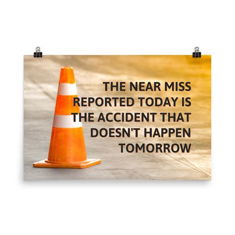 The Near Miss - Premium Safety Poster – Inspire Safety