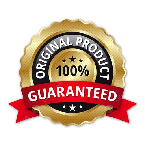 Original Product 100 Percent Guaranteed Logo Badge, Original Product ...