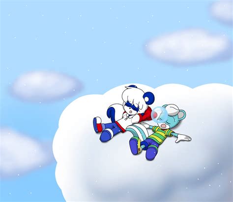 Duo Skunks Sleeping in the Sky by ShawnyBoyFlyingstar on DeviantArt