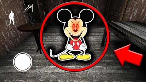 SCARY MICKEY MOUSE in Granny Horror Game (EVIL DISNEY in Granny Mobile ...