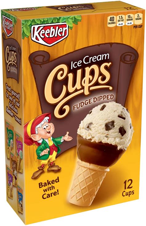 Keebler Fudge Shoppe Fudge-Dipped Ice Cream Cups - Shop Waffle Bowls ...