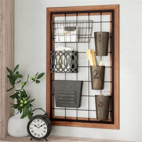 caila-metal-wall-storage-organizer-with-6-pieces-baskets - Living in a ...