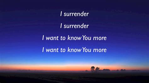 I Surrender Hillsong