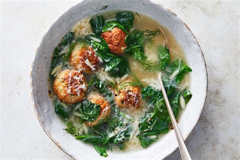 Italian Wedding Soup With Turkey Meatballs Recipe - NYT Cooking