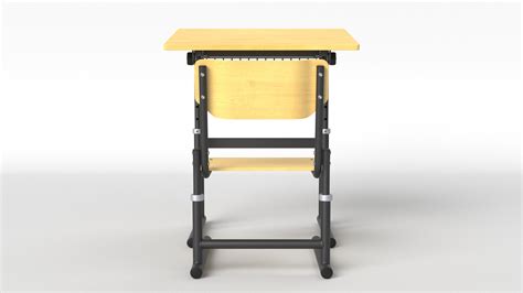 3D School Table And Chair Model - TurboSquid 1883909