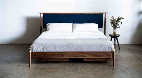 Mid Century Modern Platform Storage Bed King Size Solid Wood - Etsy