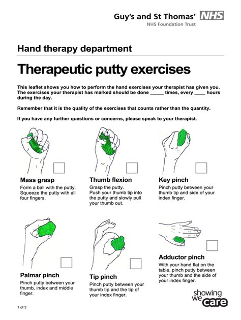 Theraputty exercises pdf: Fill out & sign online | DocHub