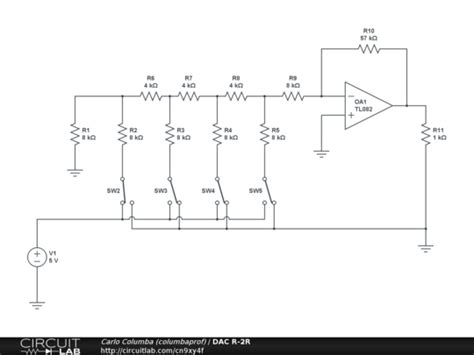 DAC R-2R - CircuitLab