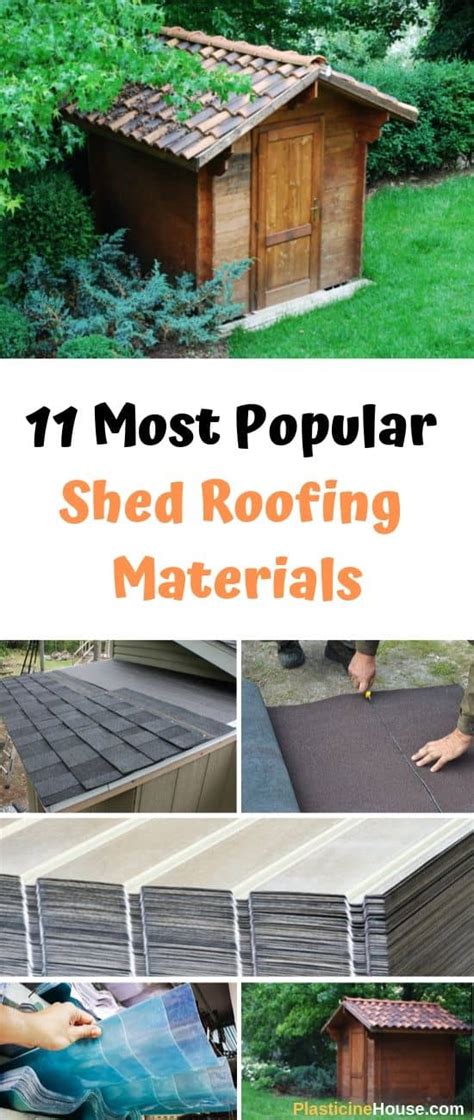 Top 11 Most Popular Shed Roofing Materials