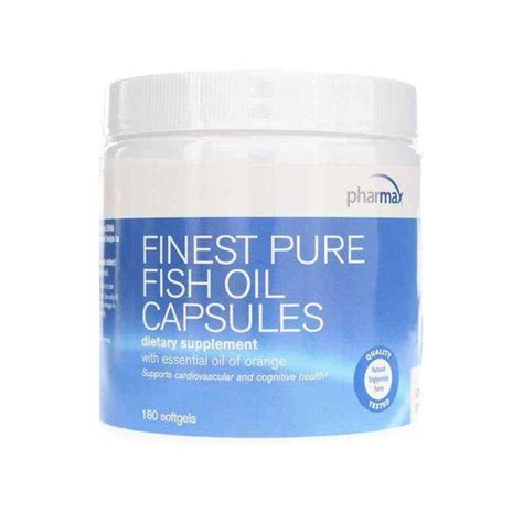 Finest Pure Fish Oil Capsules, Pharmax