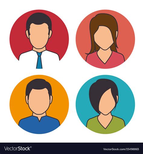 Set business people icon Royalty Free Vector Image