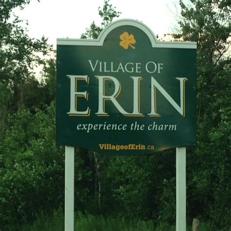 Erin, Ontario where it all began. | Highway signs, Erin, Village