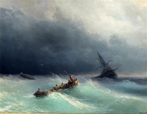 Storm at sea, 1873 - Ivan Aivazovsky - WikiArt.org