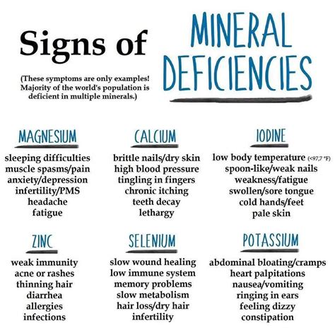 AMRAP Fitness Strength and Conditioning: Mineral Deficiency