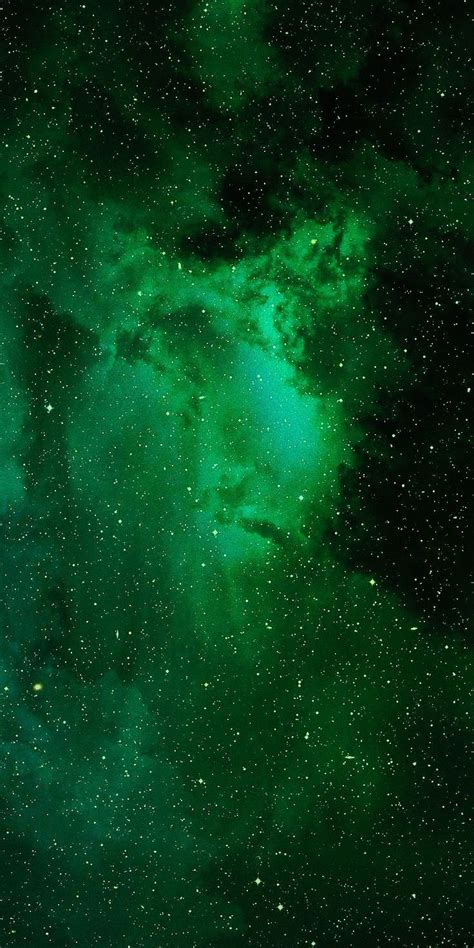 Green galaxy | Dark green aesthetic, Dark green wallpaper, Green wallpaper